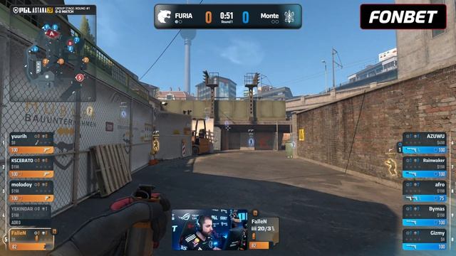 Counter-Strike 2 Топ клатч molodoy 1 vs 2 Monte