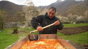 Вкуснейшая сырная лазанья. Готовим на природе.