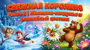 Снежная королева — часть 2 | Женщина-колдунья и волшебный цветник