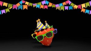 Baby Fruit Dancing - IT´S CAKE O´CLOCK! 🥳🎉🎁🍬🎂 Sensory Video