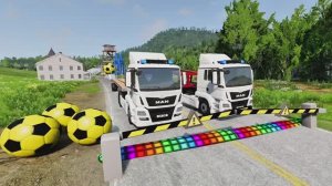 МОЛНИЯ МАКВИН Flatbed Truck Транспортировка Грузовиком 🚚 Поломка vs Машинка #11 BeamNG.Drive