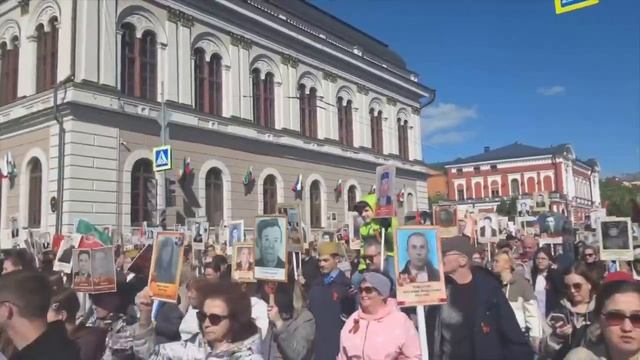 Бессмертный полк на улицах Казани