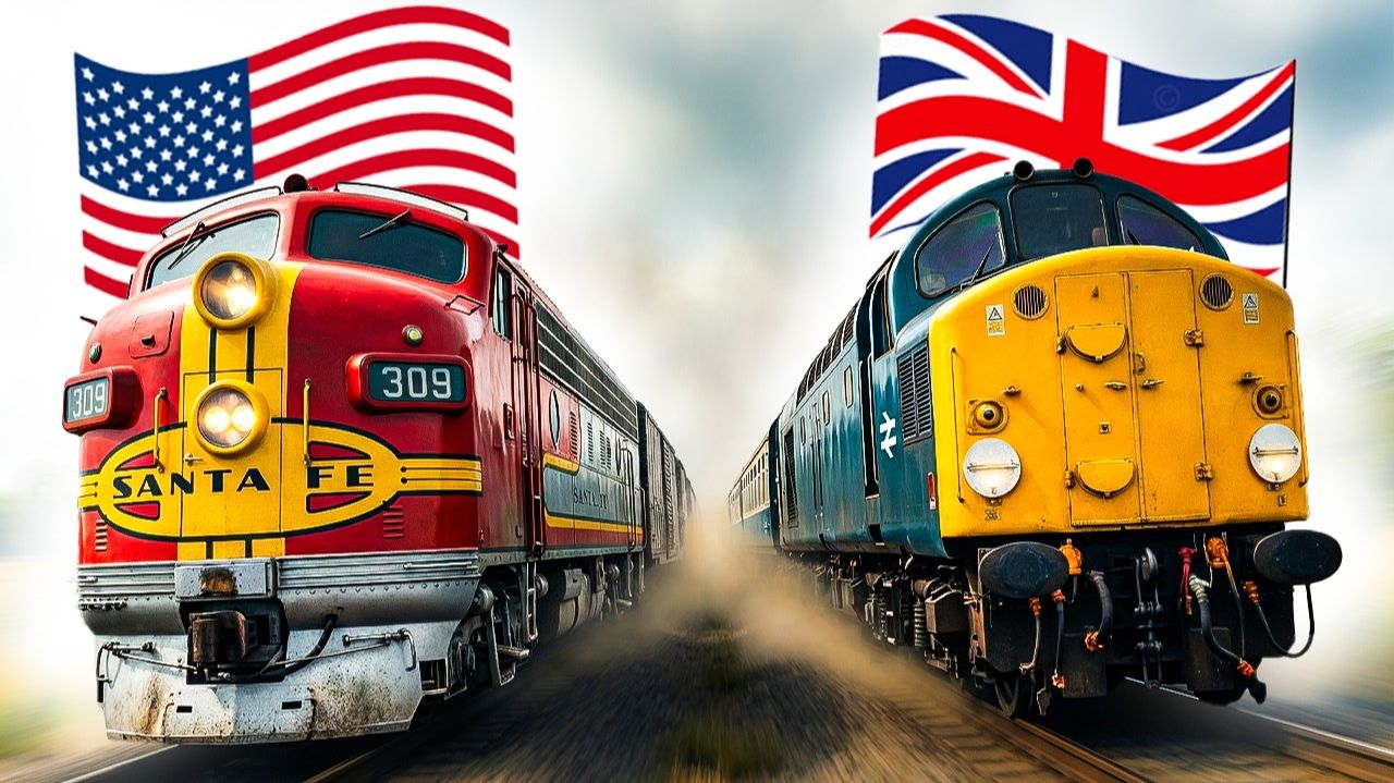 🚆 Эволюция поездов в Америке и Великобритании | Более 200 лет истории железных дорог | Мультики