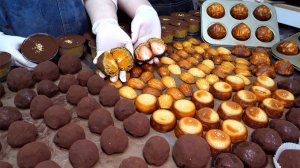 Популярные десерты в Корее! Мягкое печенье с маслом, фисташковое печенье и торт