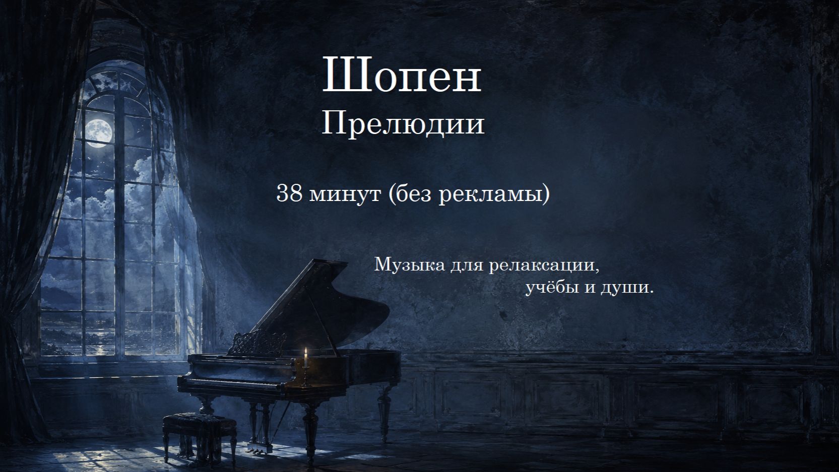 🎹 Шопен – Прелюдии | 38 минут (без рекламы) | Музыка для релаксации, учёбы и души