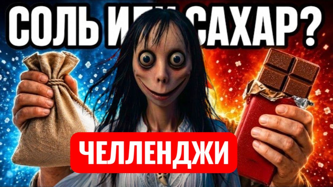Челлендж. Соль и сахар. Кто самый опасный? Страшилки. смотреть онлайн