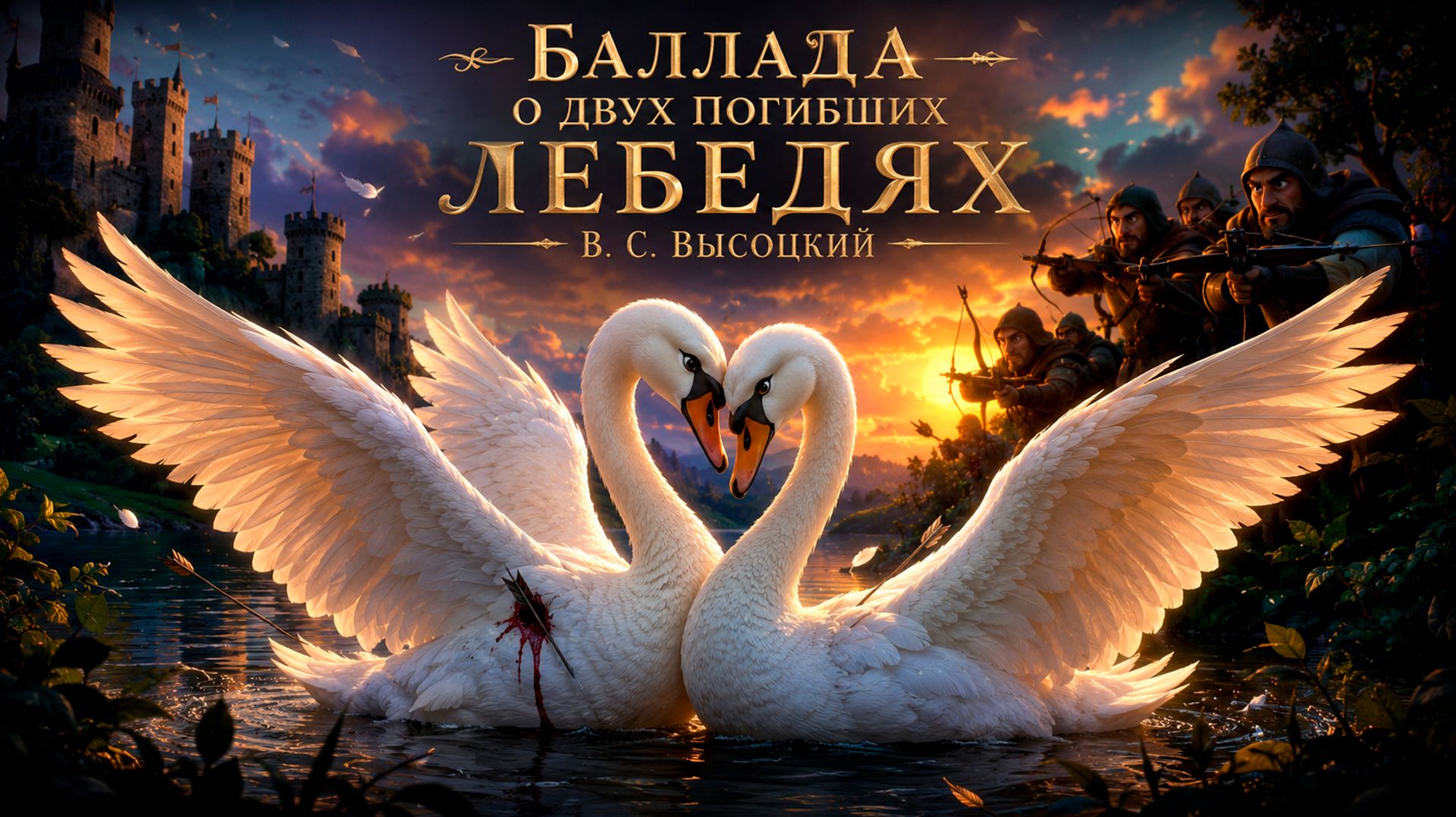 ПОСЛЕДНИЙ ПОЛЁТ ЛЕБЕДЕЙ | В.С.Высоцкий «Баллада о двух погибших лебедях». 3D Animation