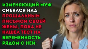 Неверный Муж Посмеялся Над Прощальным Письмом Своей Жены. Пока Не Нашел Тест На Беременность