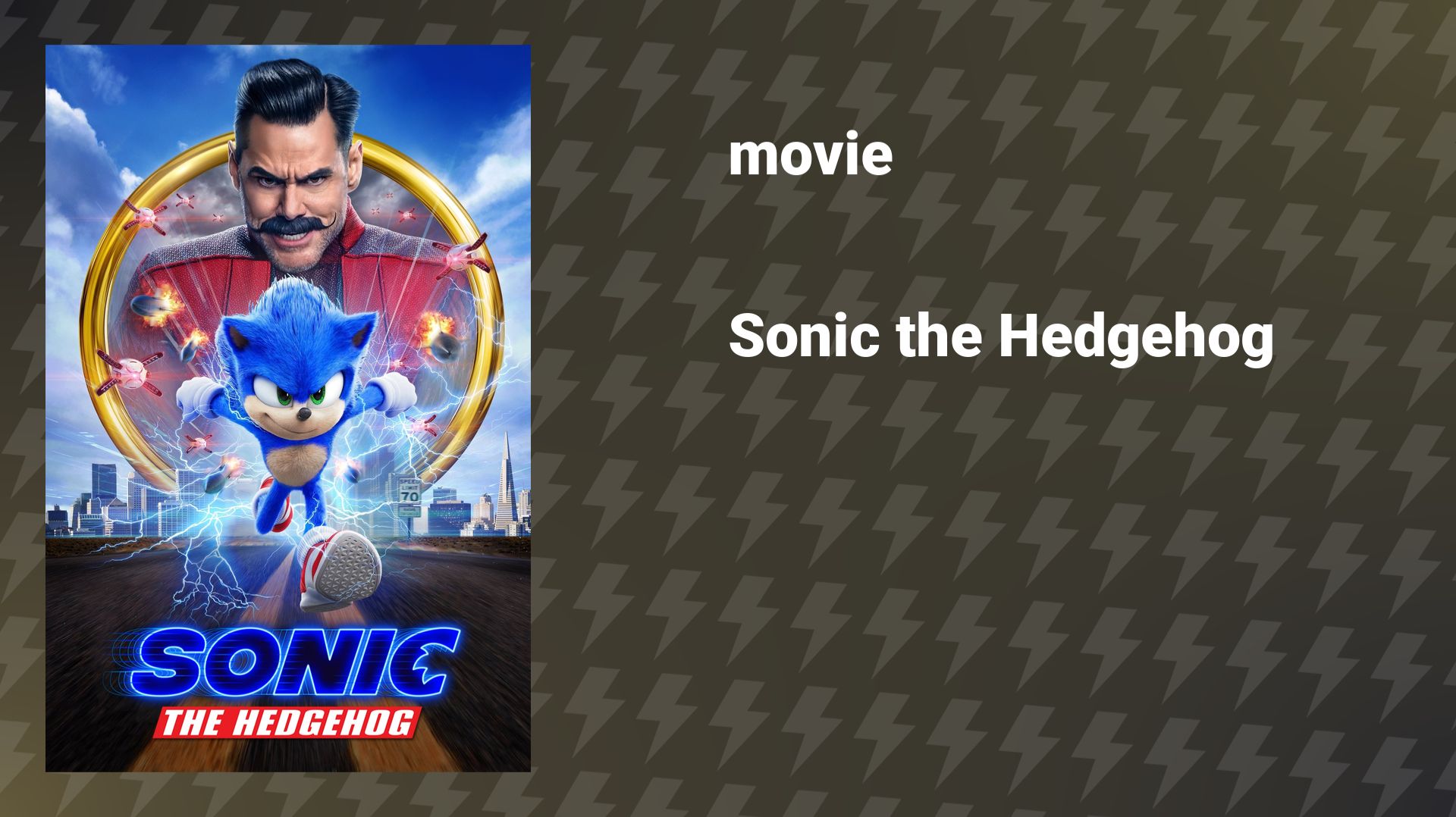 Sonic the Hedgehog (movie, 2020) смотреть онлайн