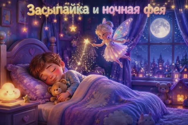 Засыпай ка и ночная фея. сказка для детей.