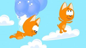 12. Паровозик и Разноцветные шарики - Котенок Котэ - Развивающие песенки для малышей Учим цвета (1)