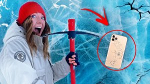 Нашла IPHONE и другие жуткие НАХОДКИ во льдах и снегах !