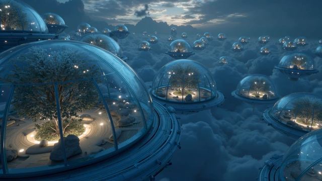 Relaxing Sci-Fi Music ~ Space Ambient Music for Cloud City Gardens & Deep Focus