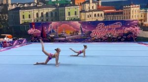 ЖП  3 спортивный, Целолихина Арина - Стародубцева Вероника, ШСА «Пирамида», Балансовое упражнение