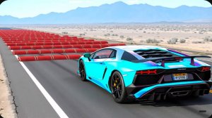 «Машины против 100 подряд лежачих полицейских» №3 в BeamNG Drive!