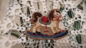 Лошадка-качалка - Rocking Horse (Mill Hill, MH18-3304): от обзора набора до готовой работы
