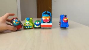 Паровозики Томас и его друзья для детей. Играем с маленькими паровозиками. #дети #видеодлядетей