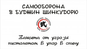 Самооборона в Буджин Шинкудорю. Защита от угрозы пистолетом в спину