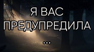 Я ВАС ПРЕДУПРЕДИЛА...