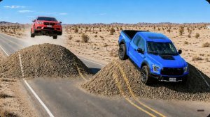 Соревнуйтесь с автомобилями против выпуклостей на дороге в игре BeamNG Drive!