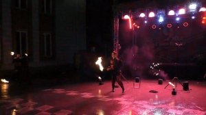 Фаер-шоу от группы «Аврора» (д.п. Кудряшовский, НСО, 09.05.26)