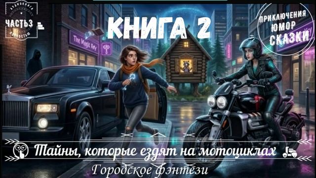 🎧АУДИОКНИГА ПОЛНОСТЬЮ 🤫Тайны, которые ездят на мотоциклах🛵городское фэнтези 🌟КНИГА 2️⃣ ЧАСТЬ 3