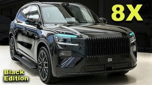 ZEEKR 8X Black Edition - Мощный гибридный SUV мощностью 1400 л.с. | Полный обзор