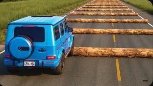 «Машины против 100 упавших деревьев» №3 в BeamNG Drive!