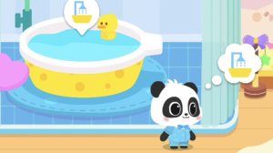 Малыш Панда 🐼 Купаем малыша.