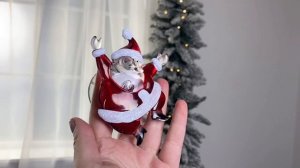 ТАНЦУЮЩИЙ САНТА светящийся, на присоске, 8х5х13 см, SNT-SC-02