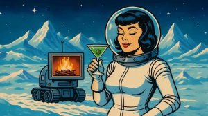 ❄️ Spacey Cakes – Pluto Winter Wonderland ｜ Cozy Space-Age & Bossa Vintage Lounge Background Music