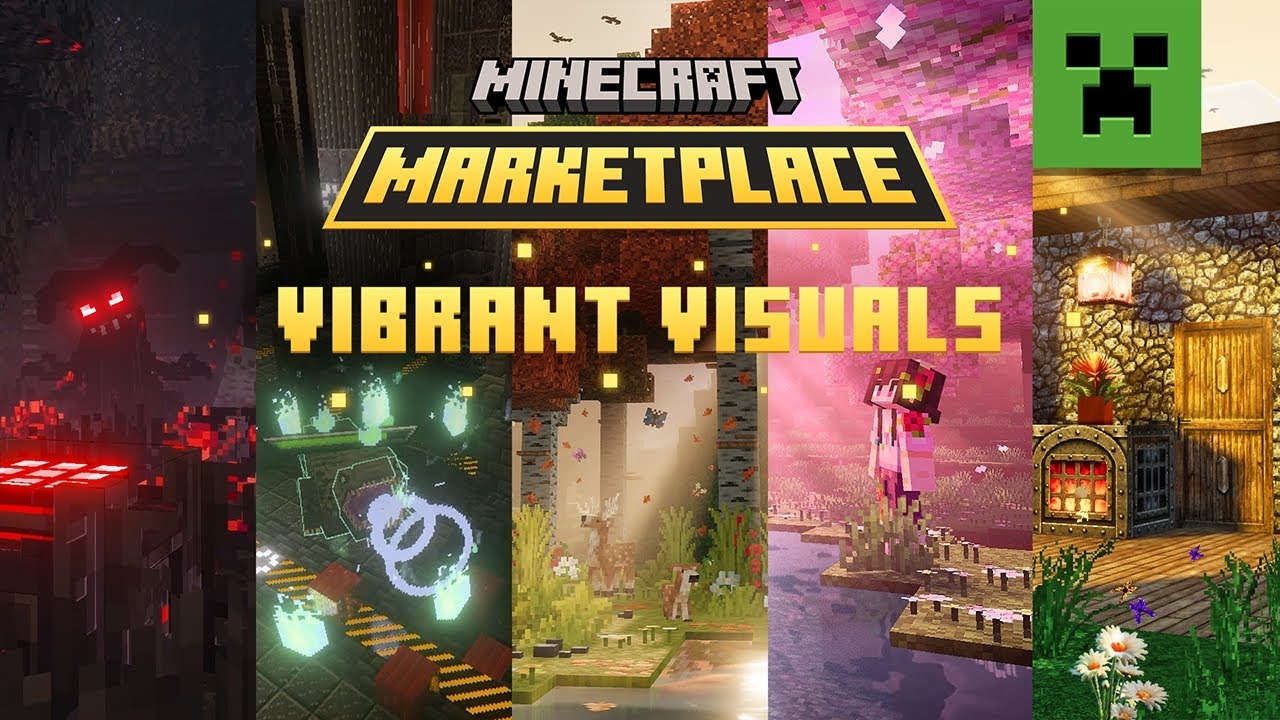 Minecraft x Vibrant Visuals in marketplace смотреть онлайн