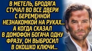 В метель, бродяга стучал во все двери с беременной незнакомкой на руках… А когда сказал в домофон...