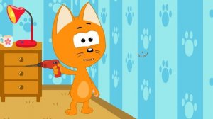 6. МОЛОТОК Котенок Котэ песенка мультик для детей малышей про рабочие инструменты (1)