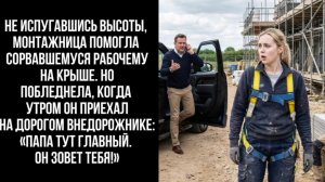 Истории из жизни / Монтажница спасла рабочего на крыше