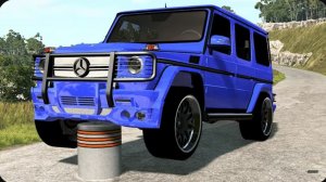 Автомобили против боллардов #2 - BeamNG Drive