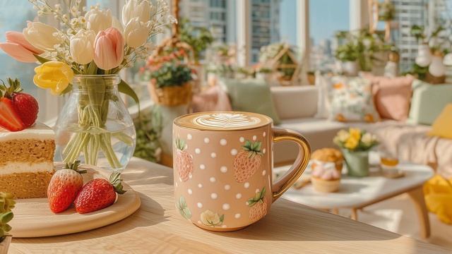 ☕ Утренняя кофейная музыка с расслабляющим джазом и пианино для отличного настроения