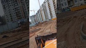 Продолжаем возиться на объекте🚜делаем небольшую планировку,щебеним🚜#работа #экскаватор #ярославль