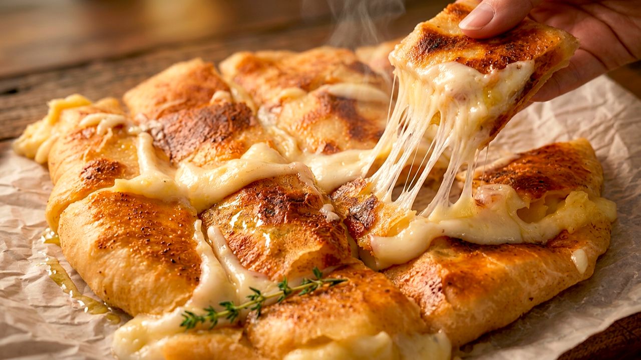 Вкуснее пиццы! Секретный рецепт картофельной лепешки с тягучим сыром.