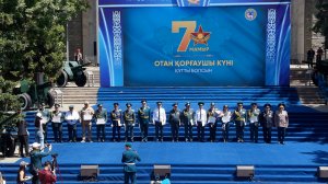 7 мая День Защитника Отечества Республики Казахстан,  награждение и торжественный марш. г. Алматы
