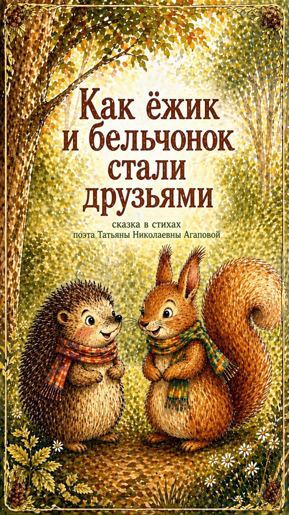 Сказка в стихах про дружбу – Как ёжик и бельчонок стали друзьями