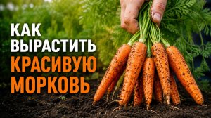 КАК ВЫРАСТИТЬ КРАСИВУЮ МОРКОВЬ