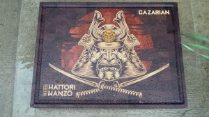 Разделочная доска Hattori Hanzo #2, Инкрустация на станке с ЧПУ