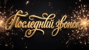 Золотые надписи к Выпускному // футажи на чёрном фоне
