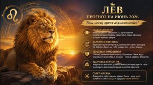 Лев. Полный прогноз на  июнь 2026