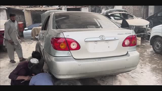 Пакистанский ремонт Toyota Corolla. Жестянка, покраска