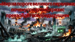 «Мир на пороге великого перелома: почему грядущий кризис превзойдёт все предыдущие»
