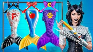 Мисс Циркуль vs Мисс Делайт vs Catnap! Экстремальное преображение! Как стать русалкой