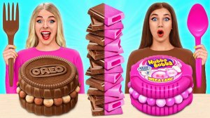 Жевательная Резинка vs Шоколадная Еда Челлендж от Mega DO Challenge