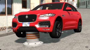 Автомобили против боллардов - BeamNG Drive
